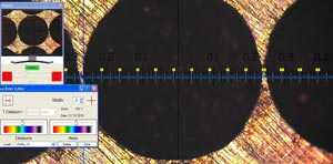 Cilindro rotocalco con luce coassiale e microscopio 2034-100 (20 linee/cm)